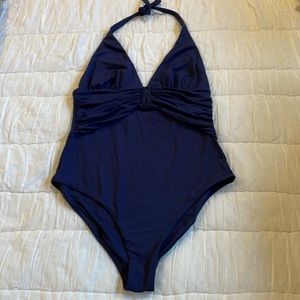 Melissa Odabash Navy Blue One Piece Swim Suit. Size 8.  Worn only once.